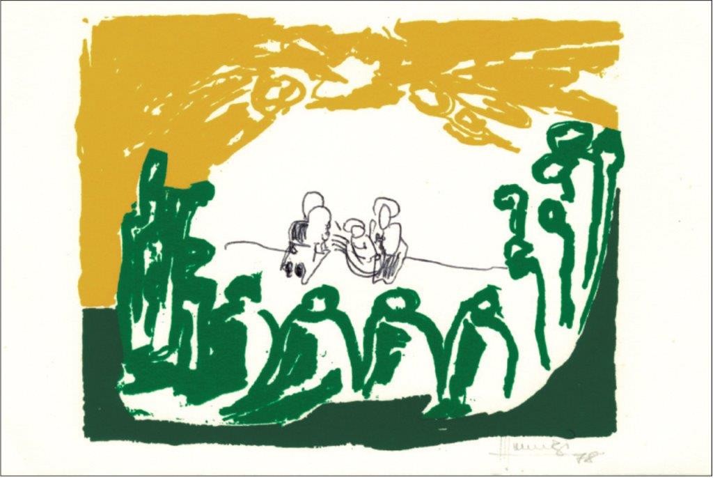 Mixed technique on card, 17.5x11cm, 1978 .