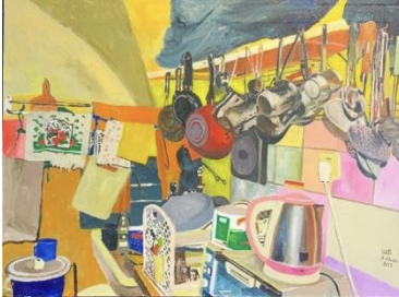 <span>&nbsp;Kitchens series #11<br>Acrylic on canvas<br>50x 66 cm<br>&nbsp;2022</span><br>